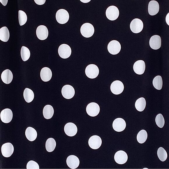 Black with white polka dot dress medium. 0306 - Picture 6 of 7